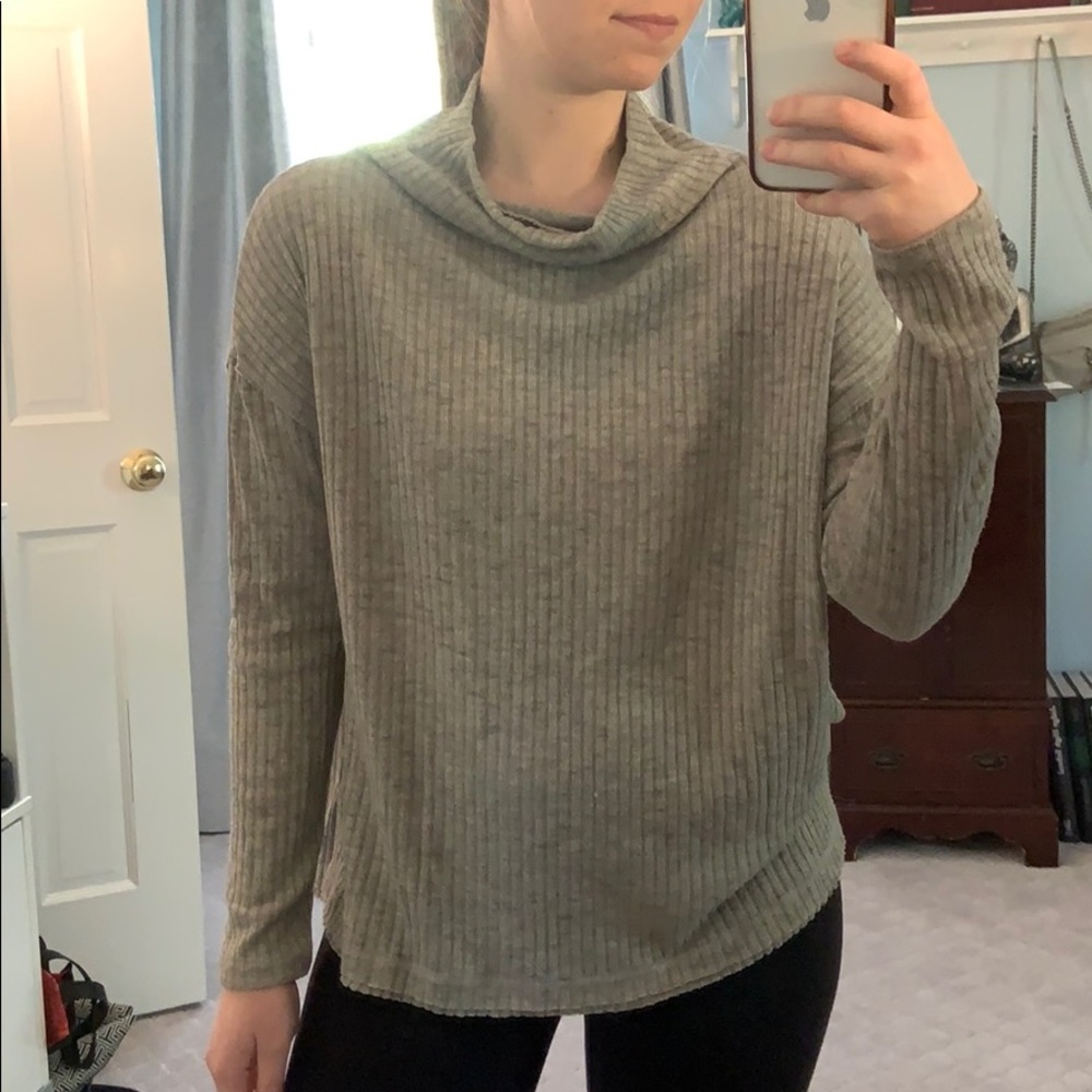 Astr The Label Mock Neck Sweater